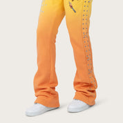 High Rise Bootcut Fleece Pants - Daffodil