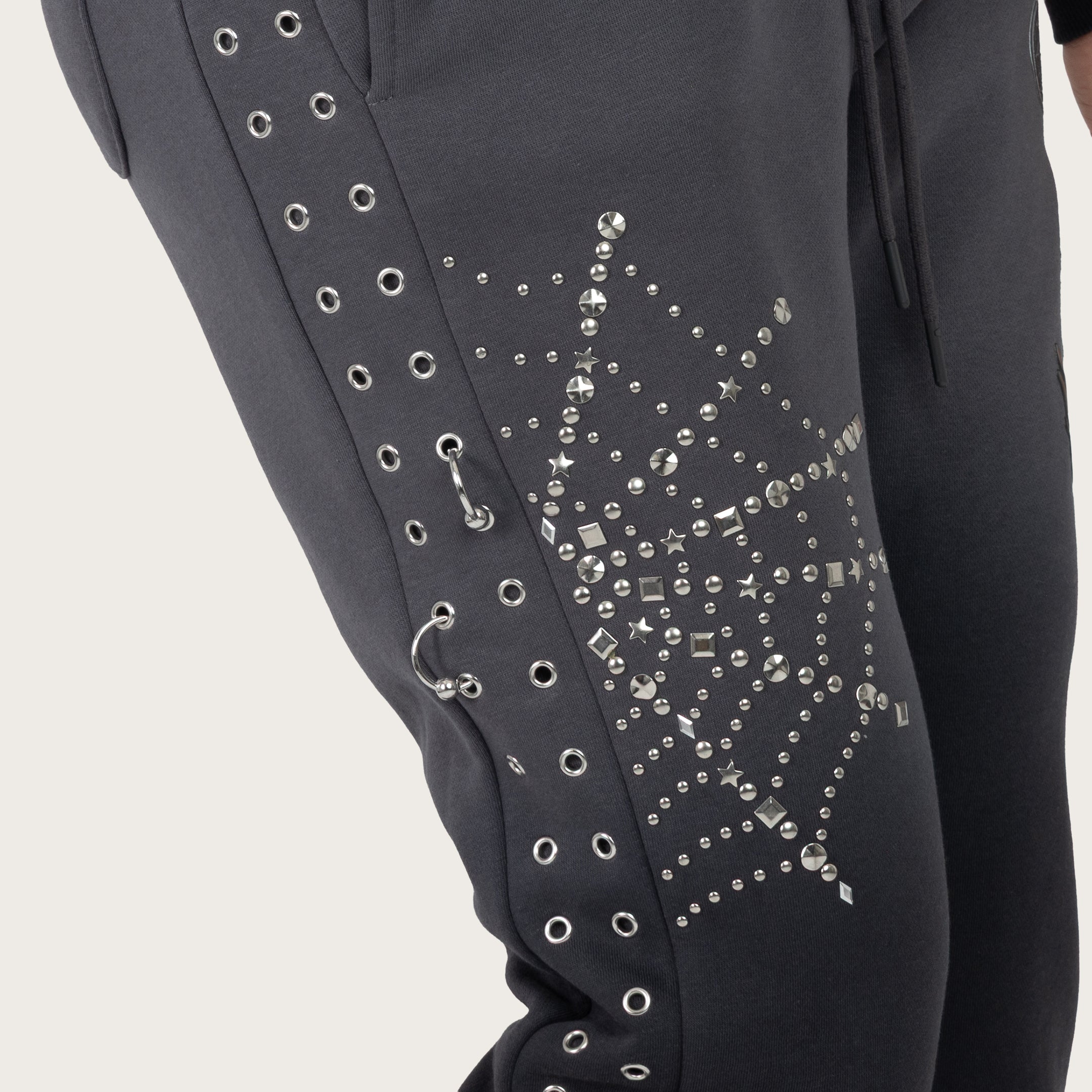 High Rise Bootcut Fleece Pants - Magnet