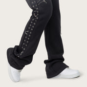 High Rise Bootcut Fleece Pants - Magnet
