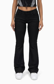 Low Rise Bootcut Denim Pants - Glow Black