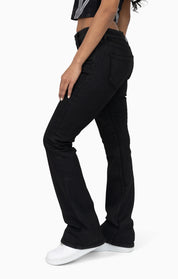 Low Rise Bootcut Denim Pants - Glow Black