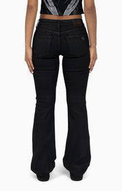 Low Rise Bootcut Denim Pants - Glow Black