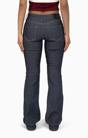 Low Rise Bootcut Denim Pants - Ink Blue