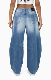 Rip&Repair Barrel Fit Denim Pant - Drift Blue