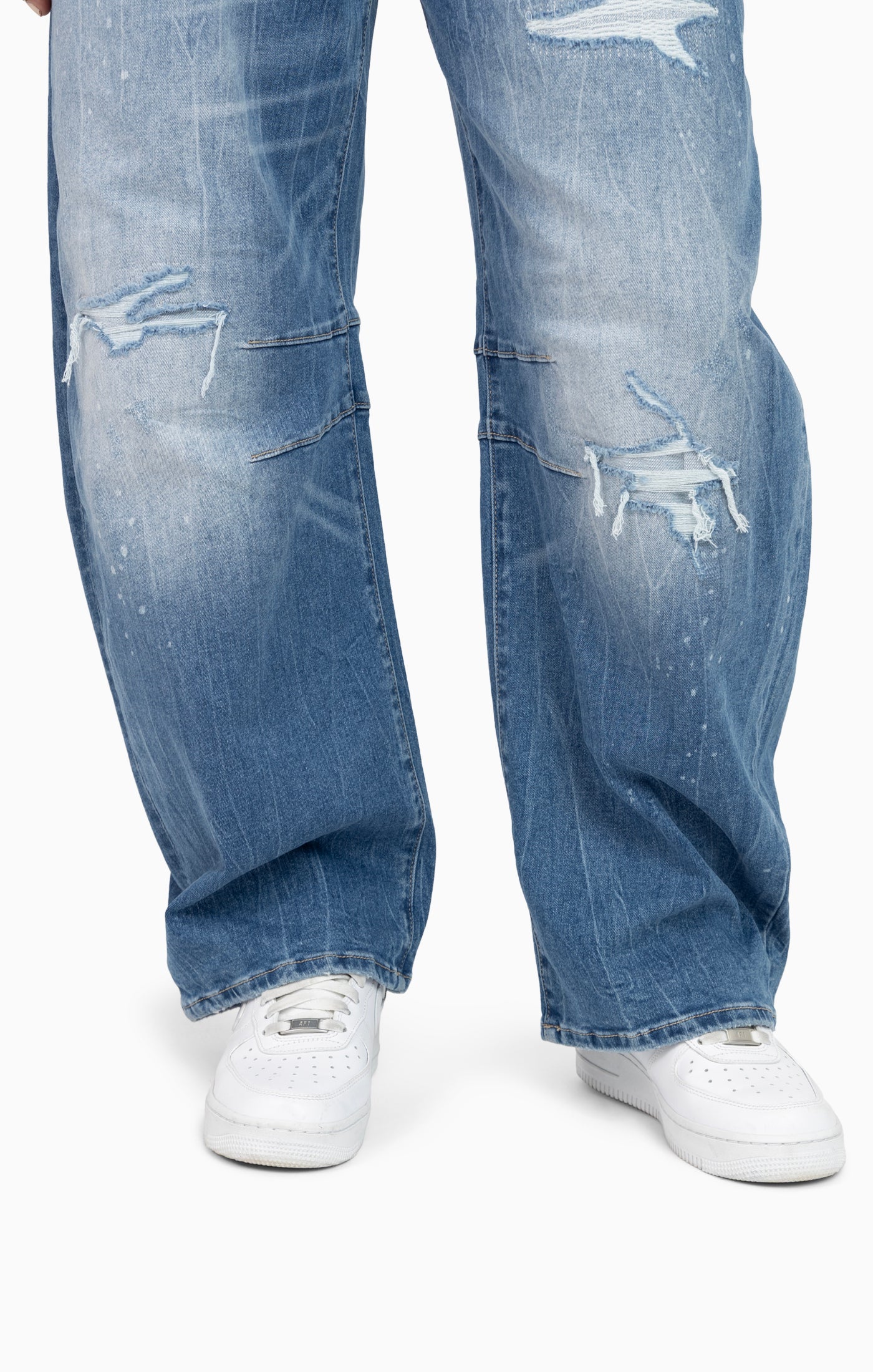 Rip&Repair Barrel Fit Denim Pant - Drift Blue