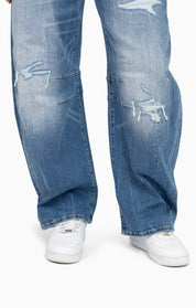 Rip&Repair Barrel Fit Denim Pant - Drift Blue