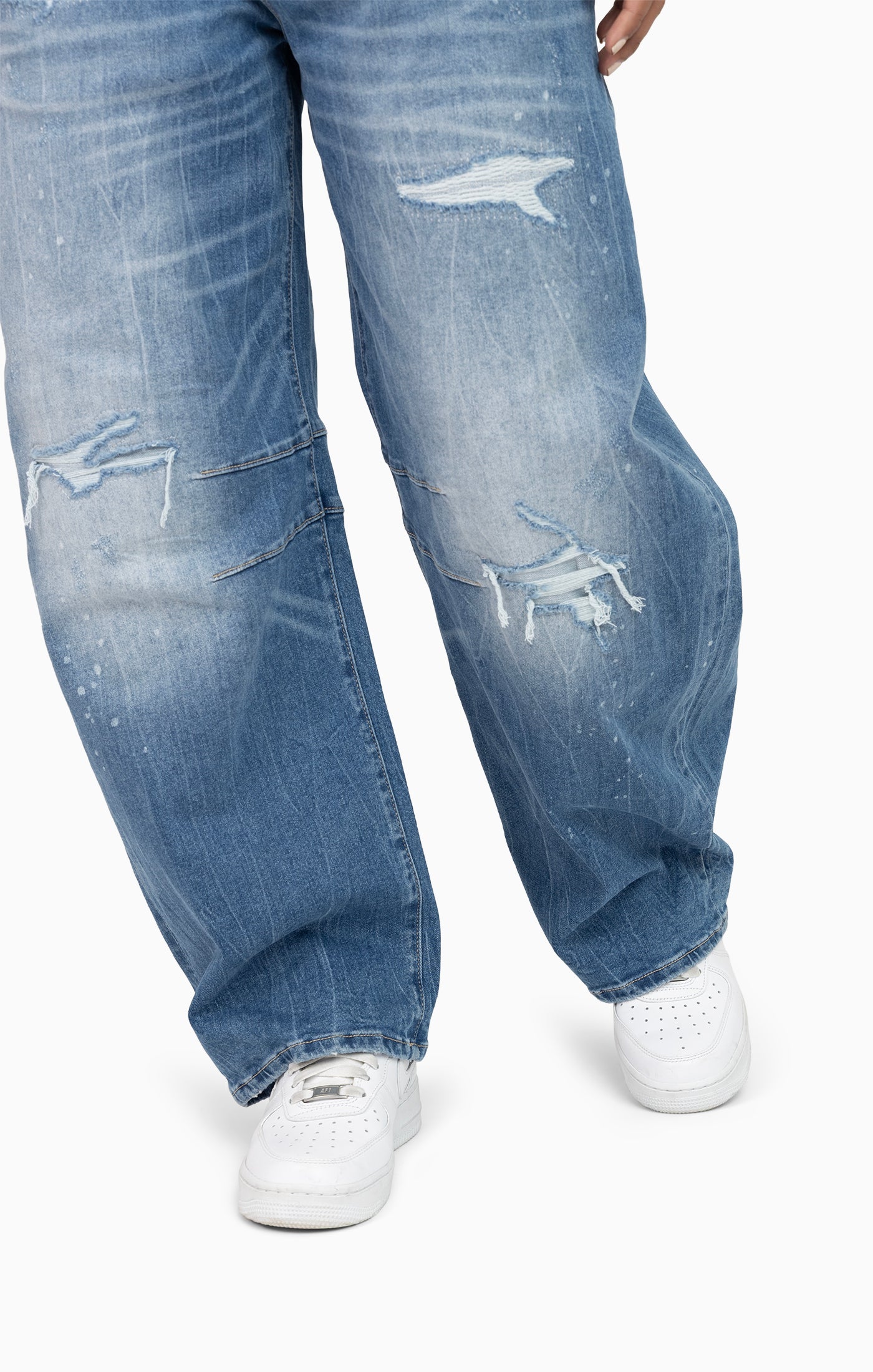 Rip&Repair Barrel Fit Denim Pant - Drift Blue