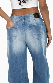 Rip&Repair Barrel Fit Denim Pant - Drift Blue