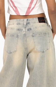 Rip&Repair Barrel Fit Denim Pant - Eden Blue