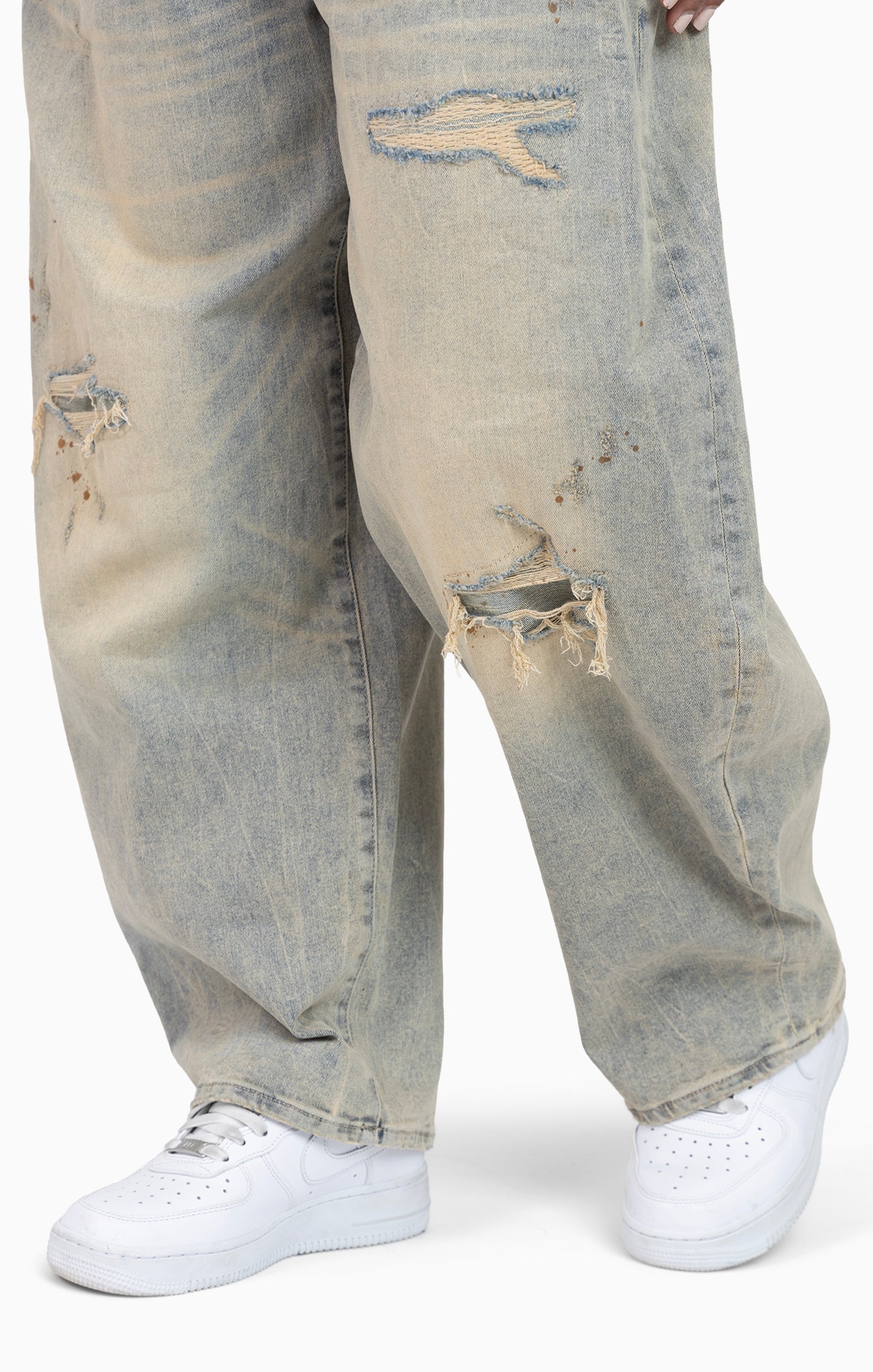 Rip&Repair Barrel Fit Denim Pant - Eden Blue