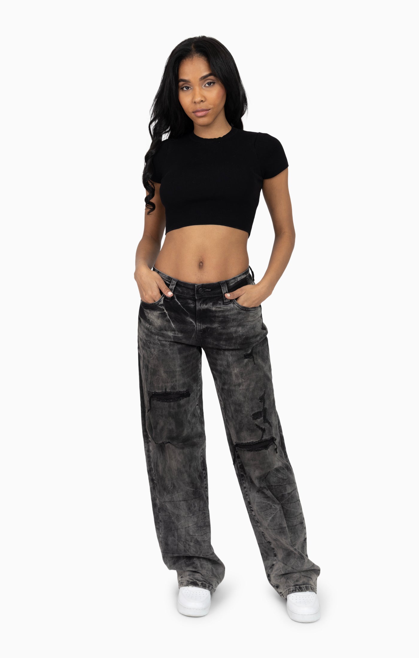 Rip&Repair Relaxed Straight - Harbor Black