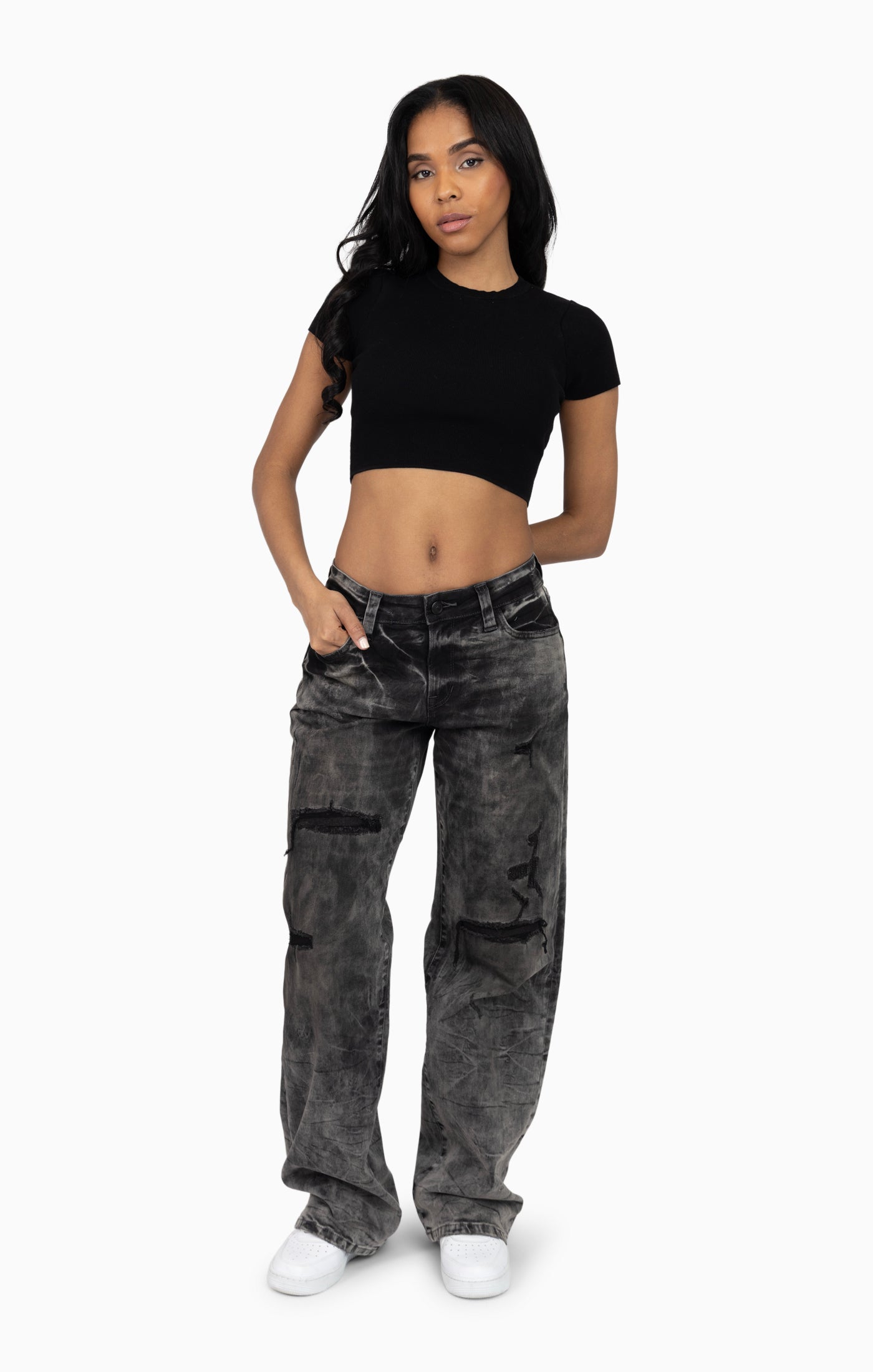 Rip&Repair Relaxed Straight - Harbor Black