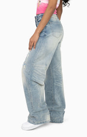 Rip&Repair Relaxed Straight - Harbor Blue