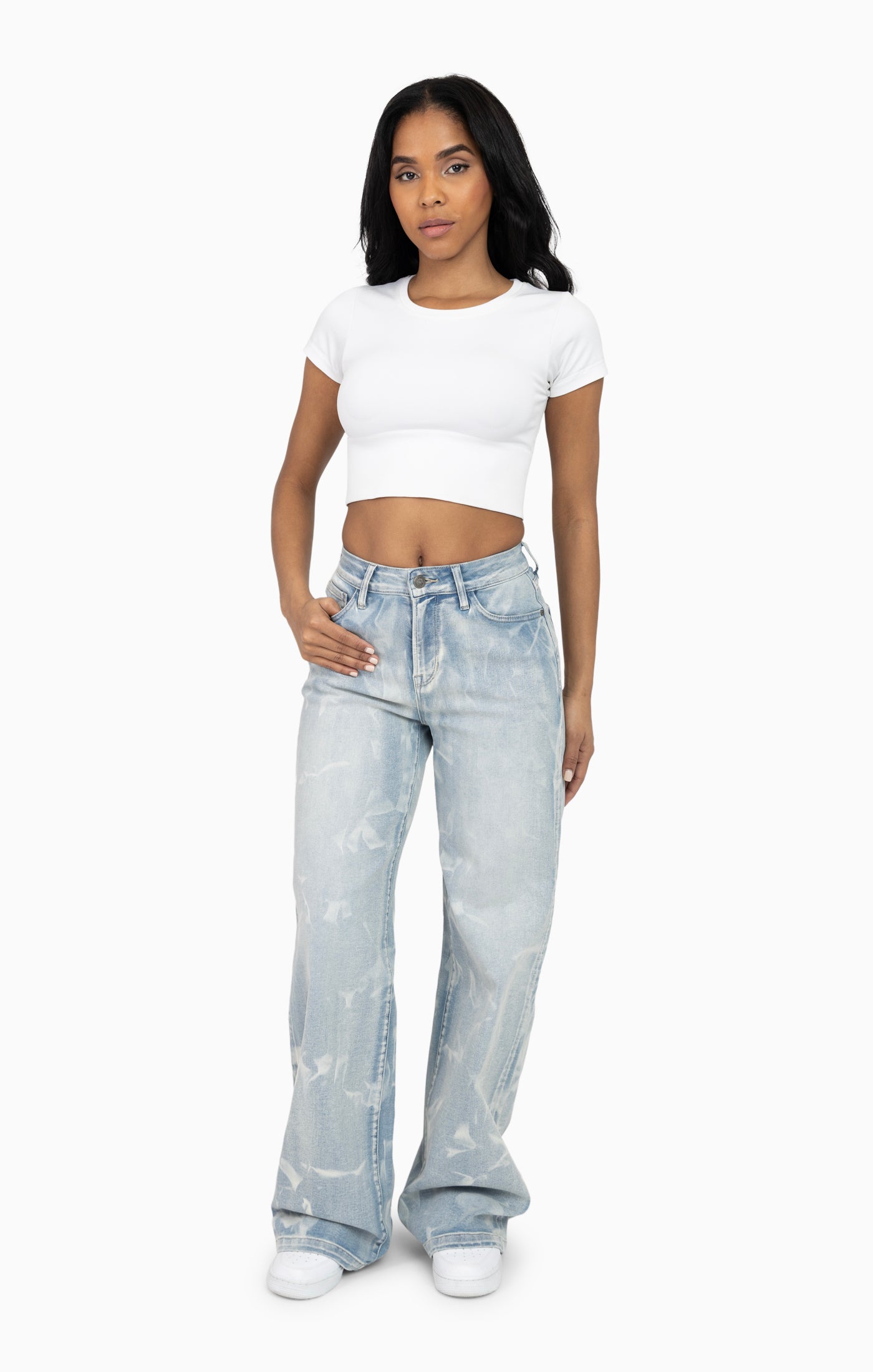 Fashion Wash Denim Pant - Wave Blue