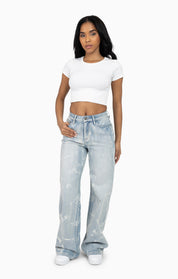 Fashion Wash Denim Pant - Wave Blue