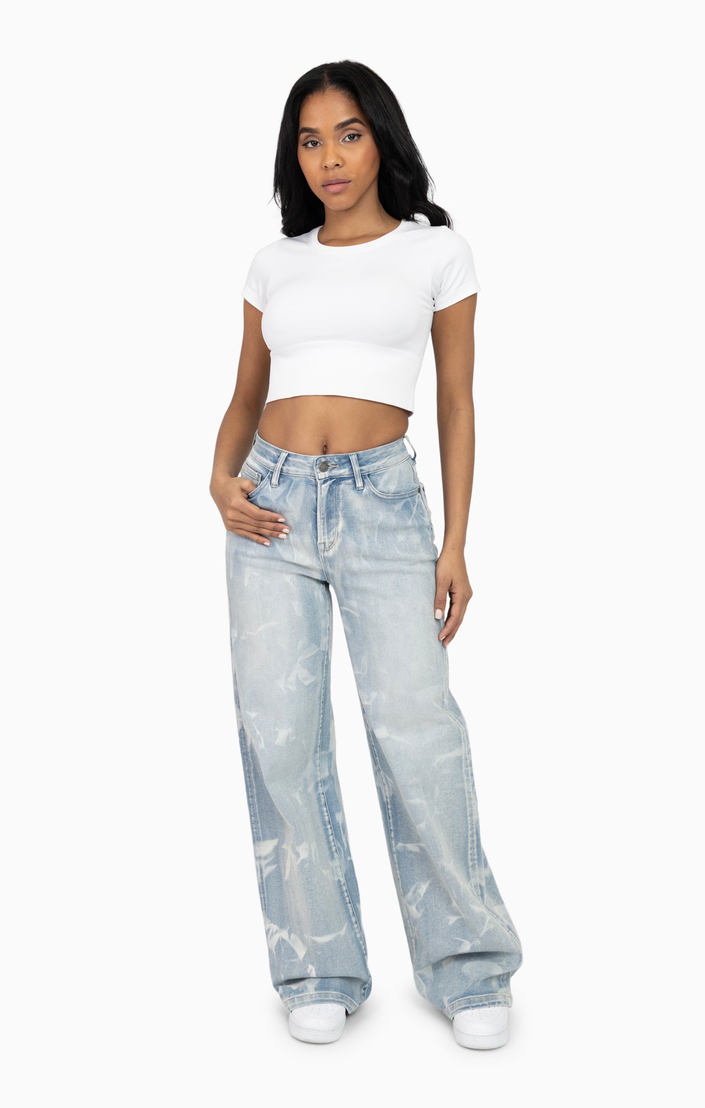 Fashion Wash Denim Pant - Wave Blue