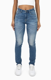 High Rise Slim Skinny - Carly Blue