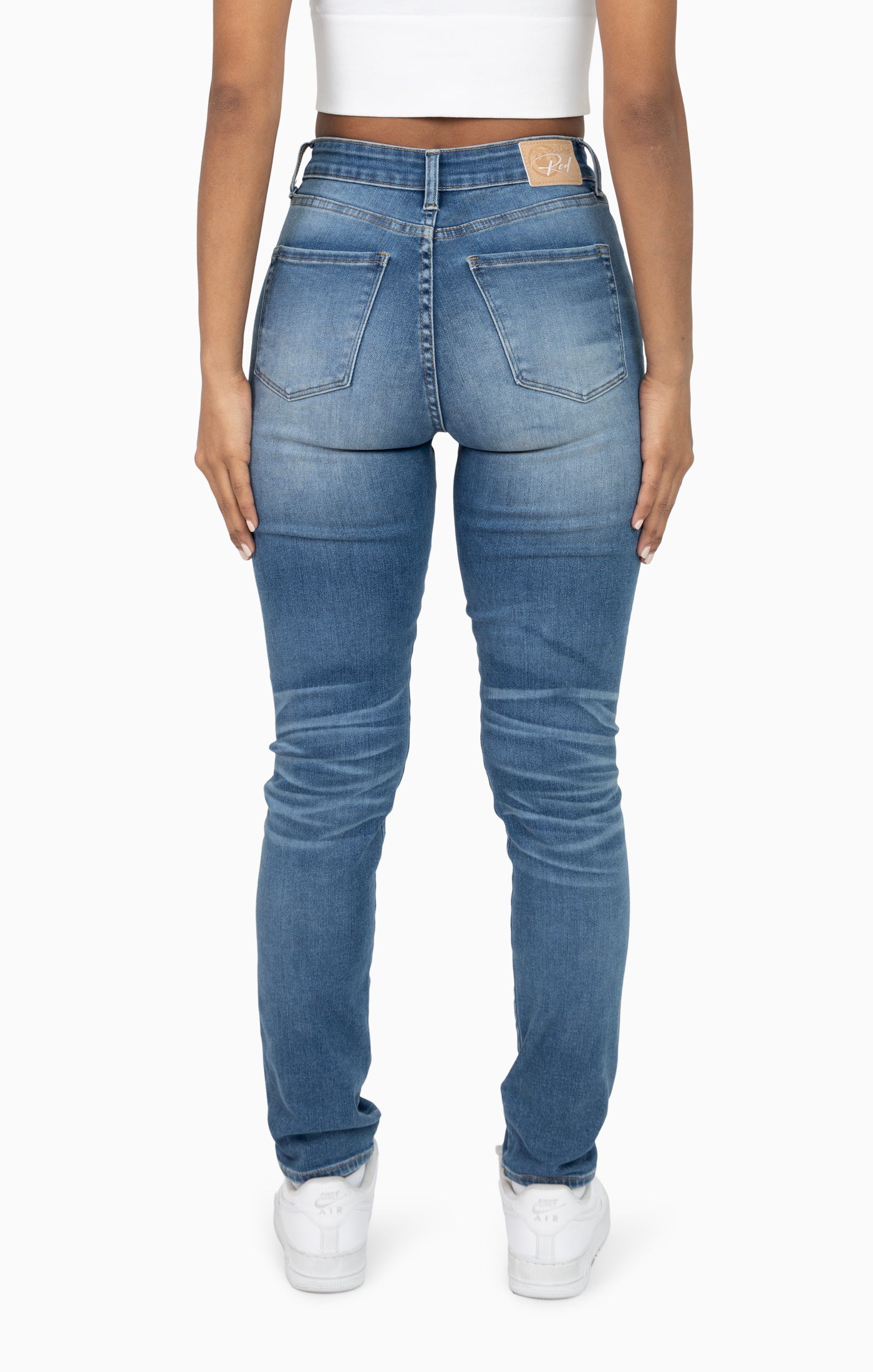 High Rise Slim Skinny - Carly Blue
