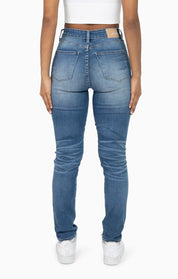 High Rise Slim Skinny - Carly Blue