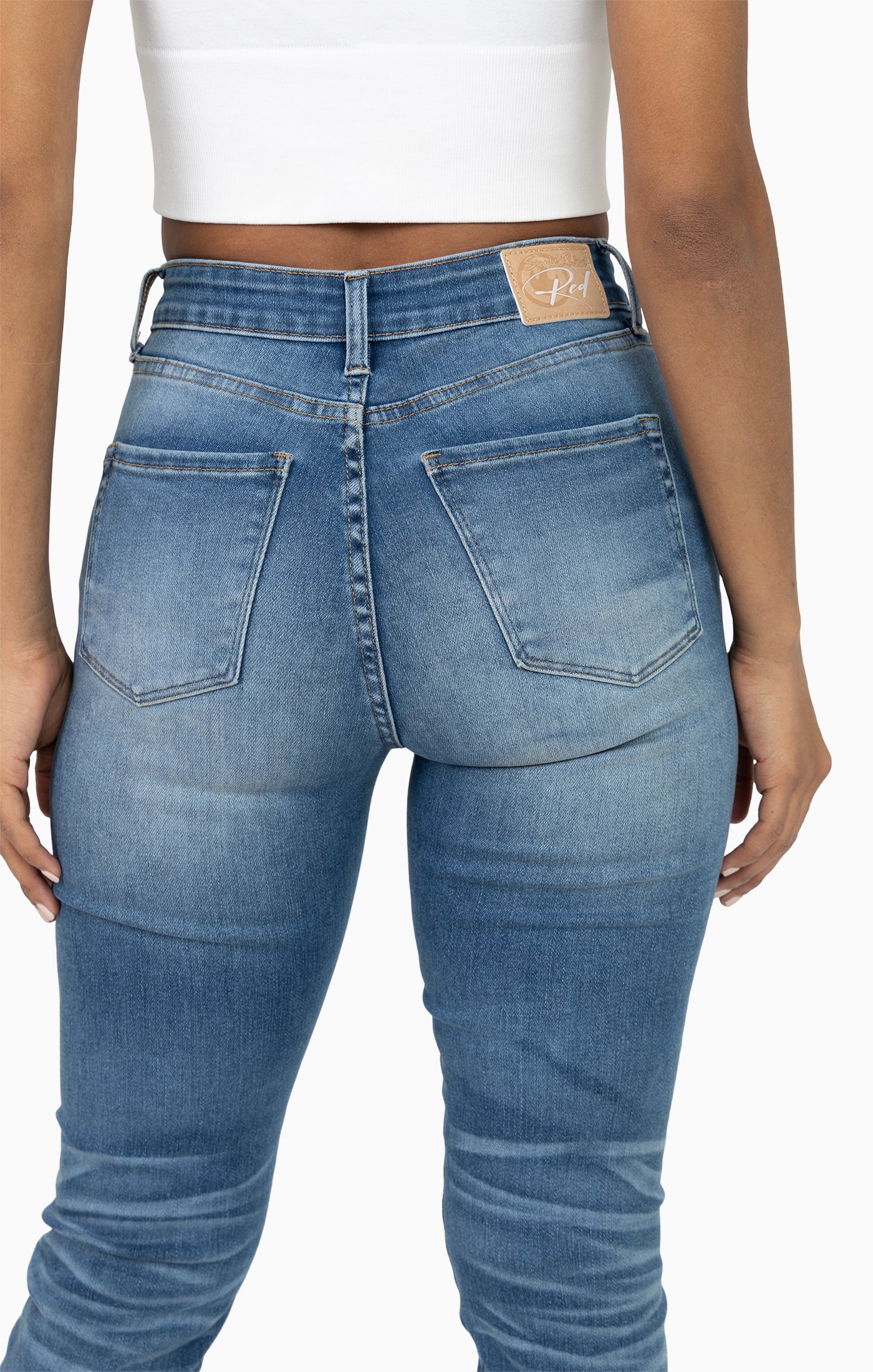High Rise Slim Skinny - Carly Blue