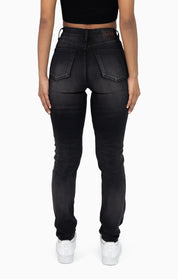 High Rise Slim Skinny - Kuro Black