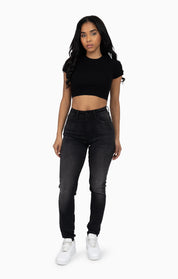 High Rise Slim Skinny - Kuro Black