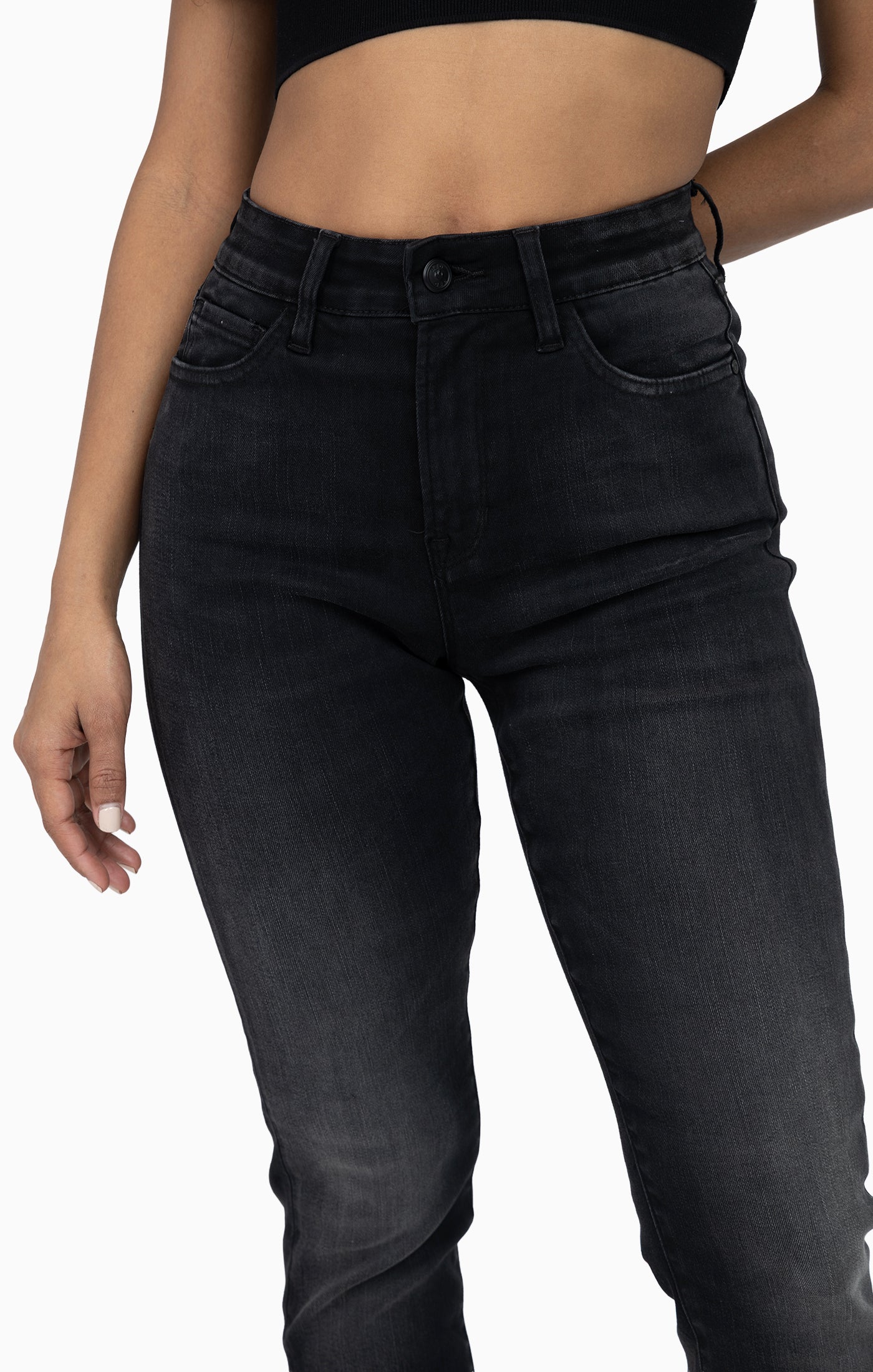 High Rise Slim Skinny - Kuro Black