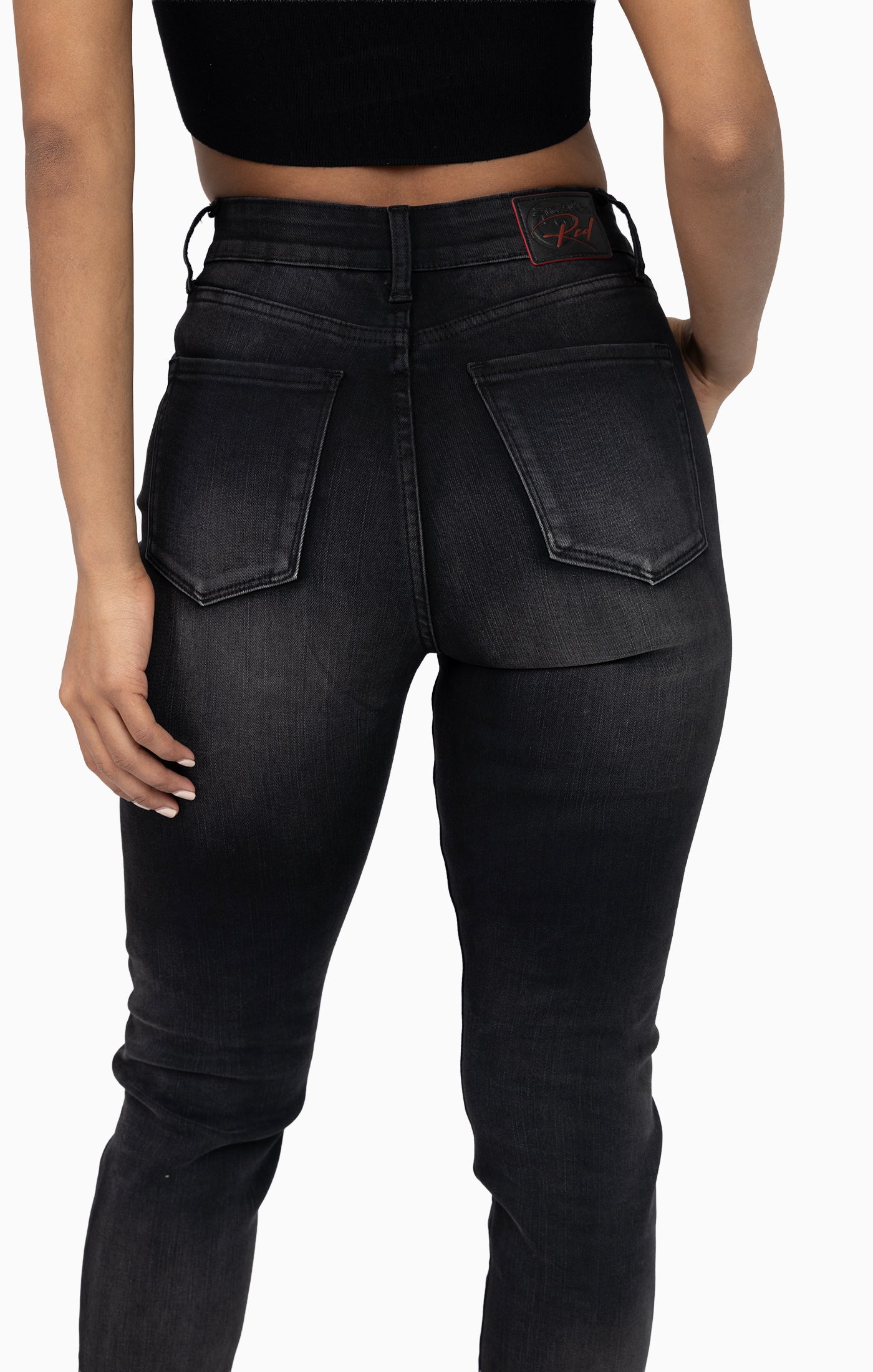 High Rise Slim Skinny - Kuro Black