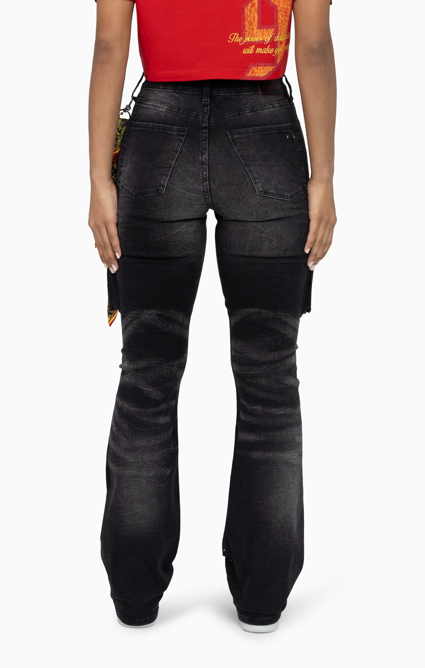 Chain Scarf Utility Pants - Rogue Black