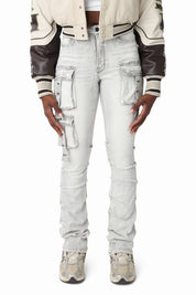 Double Belt Loop Utility Pants - Bullet Grey