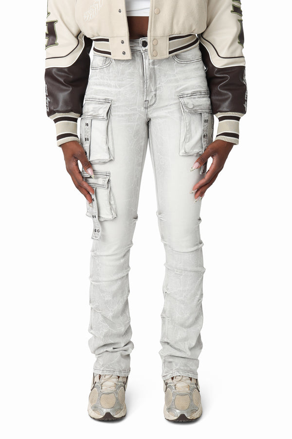 Double Belt Loop Utility Pants - Bullet Grey