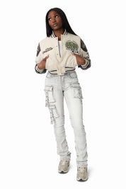 Double Belt Loop Utility Pants - Bullet Grey