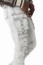 Double Belt Loop Utility Pants - Bullet Grey