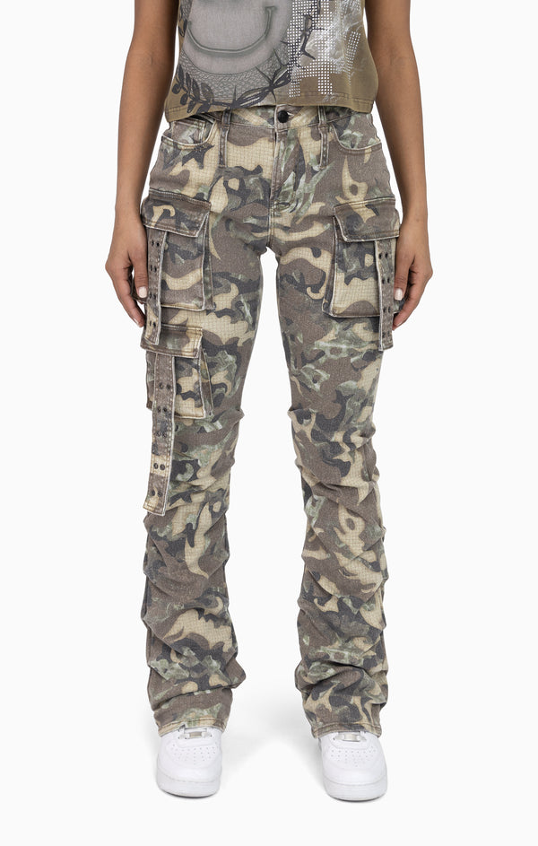 Double Belt Loop Utility Pants - Inferno Camo
