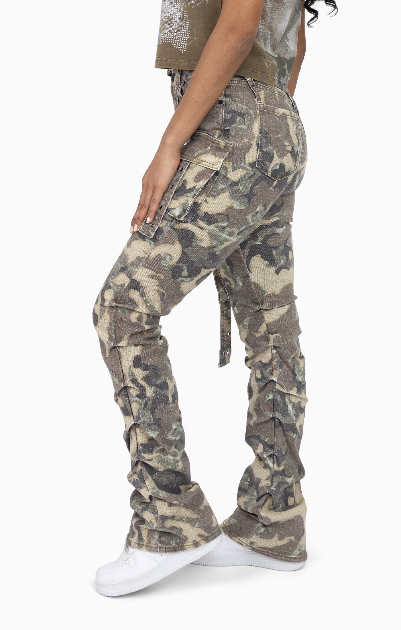 Double Belt Loop Utility Pants - Inferno Camo