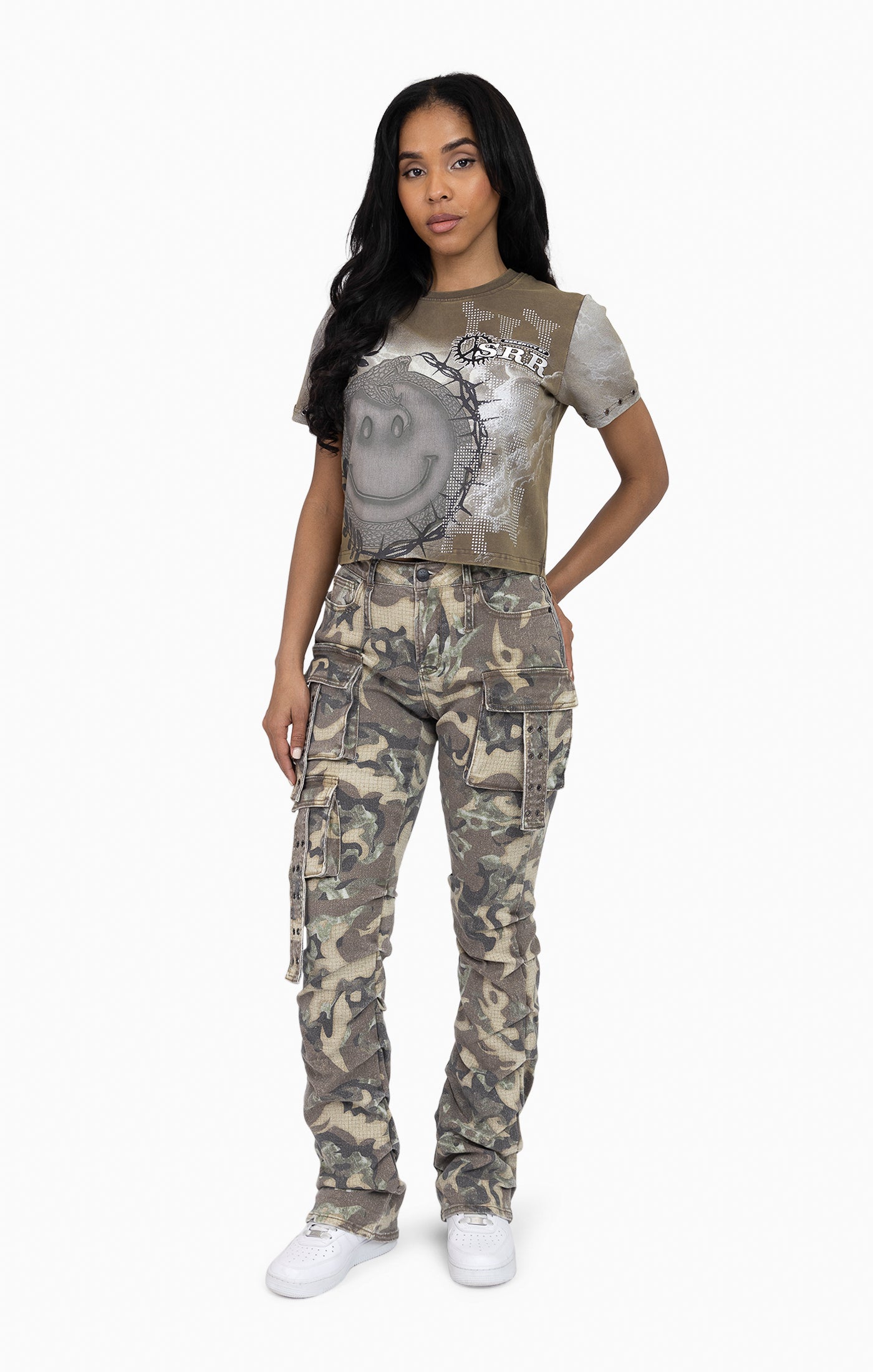 Double Belt Loop Utility Pants - Inferno Camo