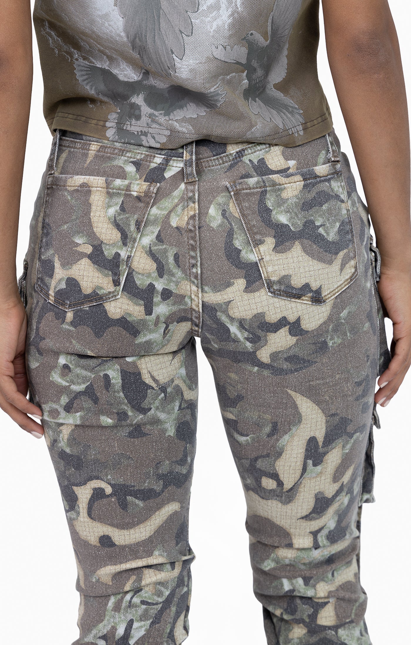 Double Belt Loop Utility Pants - Inferno Camo