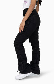 Cut-Line Utility Pants - Glow Black