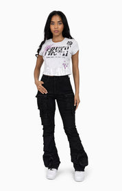 Cut-Line Utility Pants - Glow Black