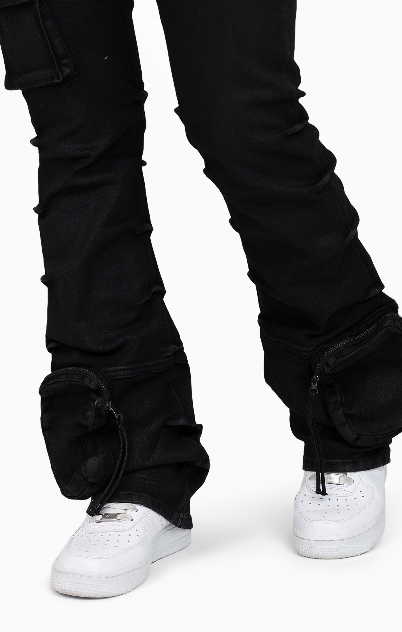 Cut-Line Utility Pants - Glow Black