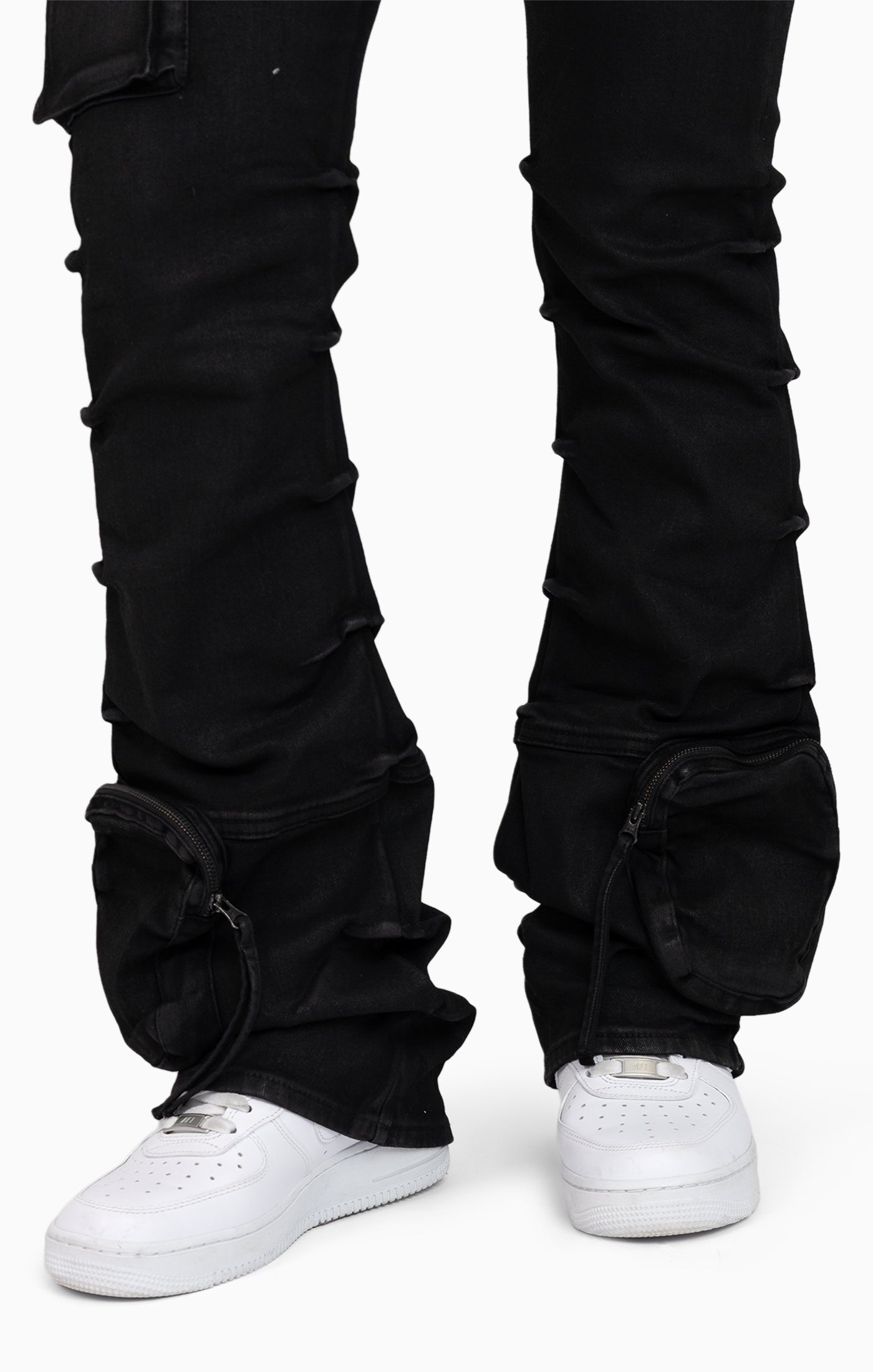Cut-Line Utility Pants - Glow Black