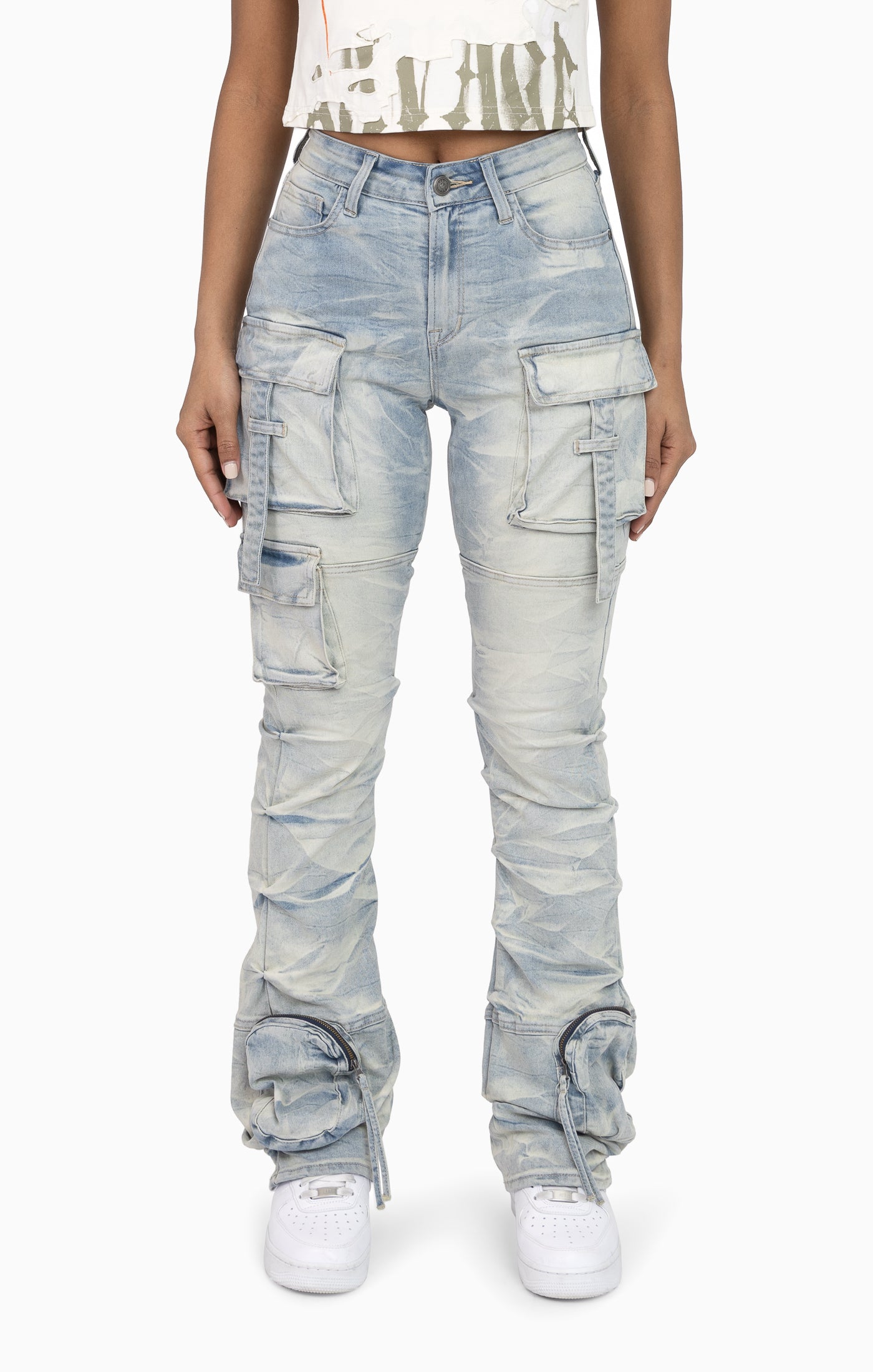 Cut-Line Utility Pants - Rad Blue