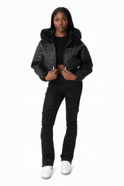 Wax Finish Utility Pants - Deep Black