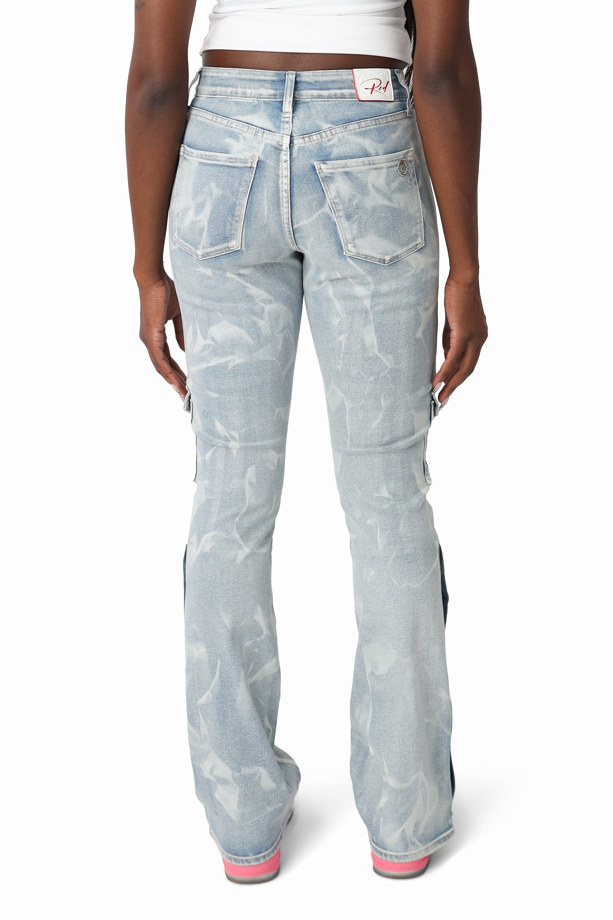 Wax Finish Utility Pants - Wave Blue