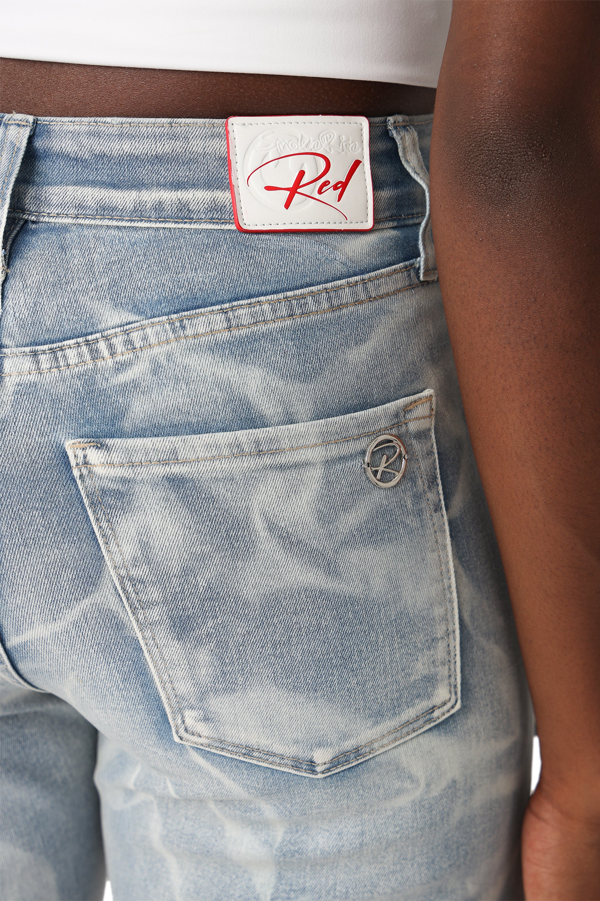Wax Finish Utility Pants - Wave Blue