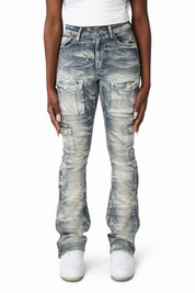 Wax Finish Utility Pants - Wayne Blue