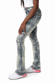 Wax Finish Utility Pants - Wayne Blue