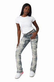 Wax Finish Utility Pants - Wayne Blue
