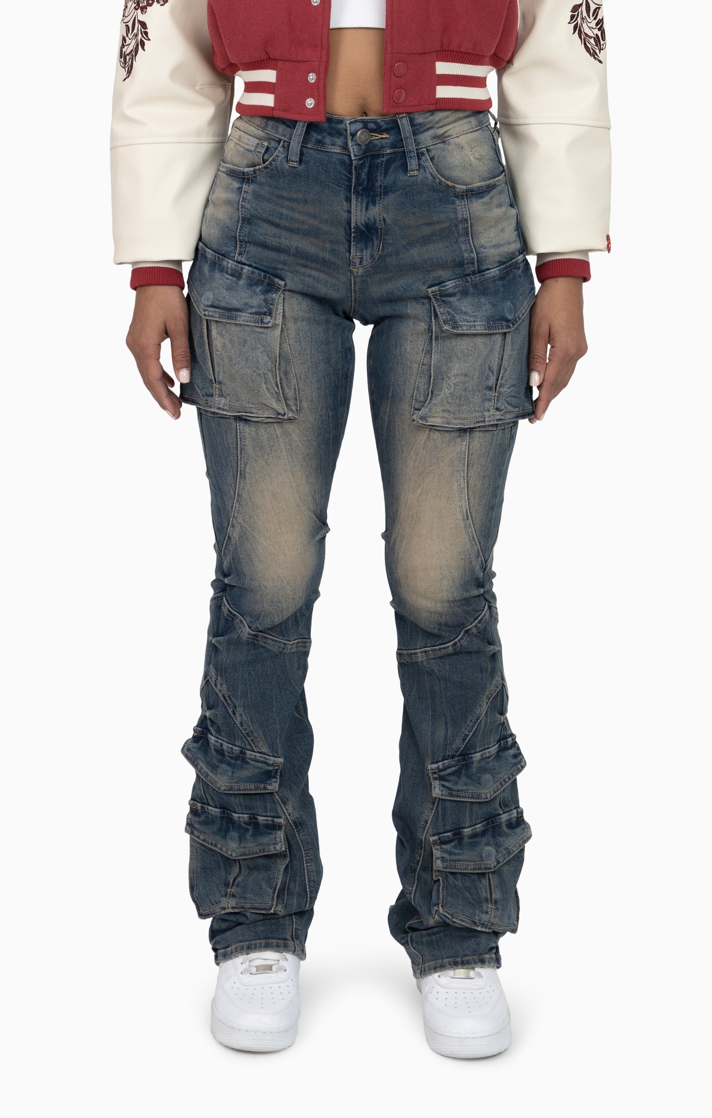 Double Flap Utility Pants - Acacia Blue