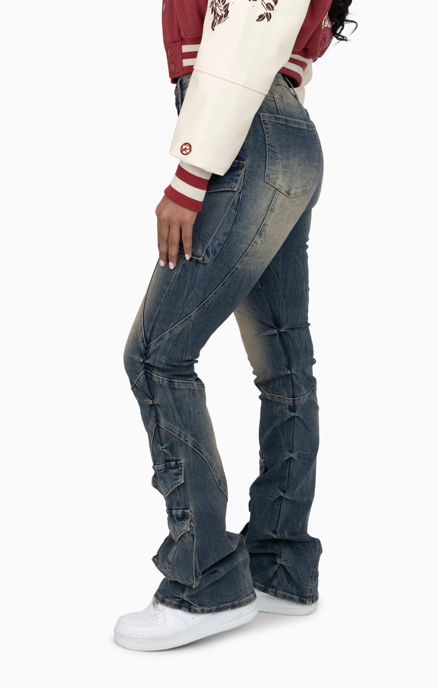 Double Flap Utility Pants - Acacia Blue